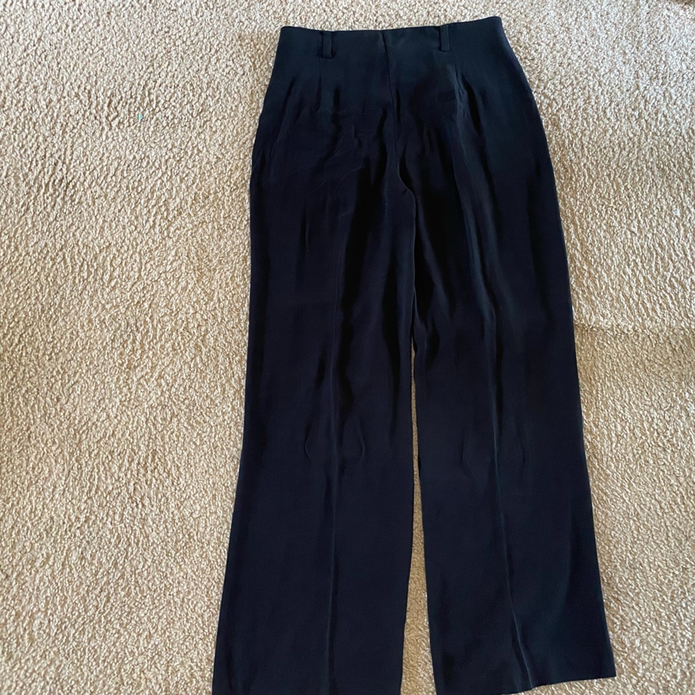 NWT Eileen Fisher Silk Georgette Crepe Pleated Pant - Picture 3 of 9